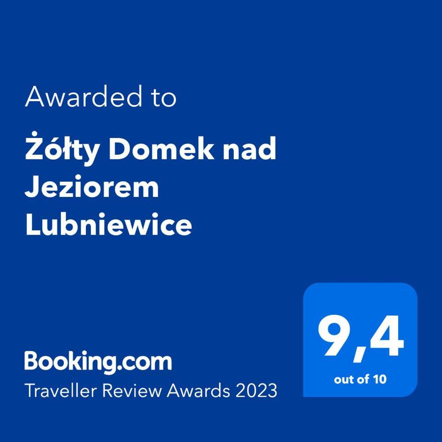 Zolty Domek Nad Jeziorem Lubniewice Exterior foto